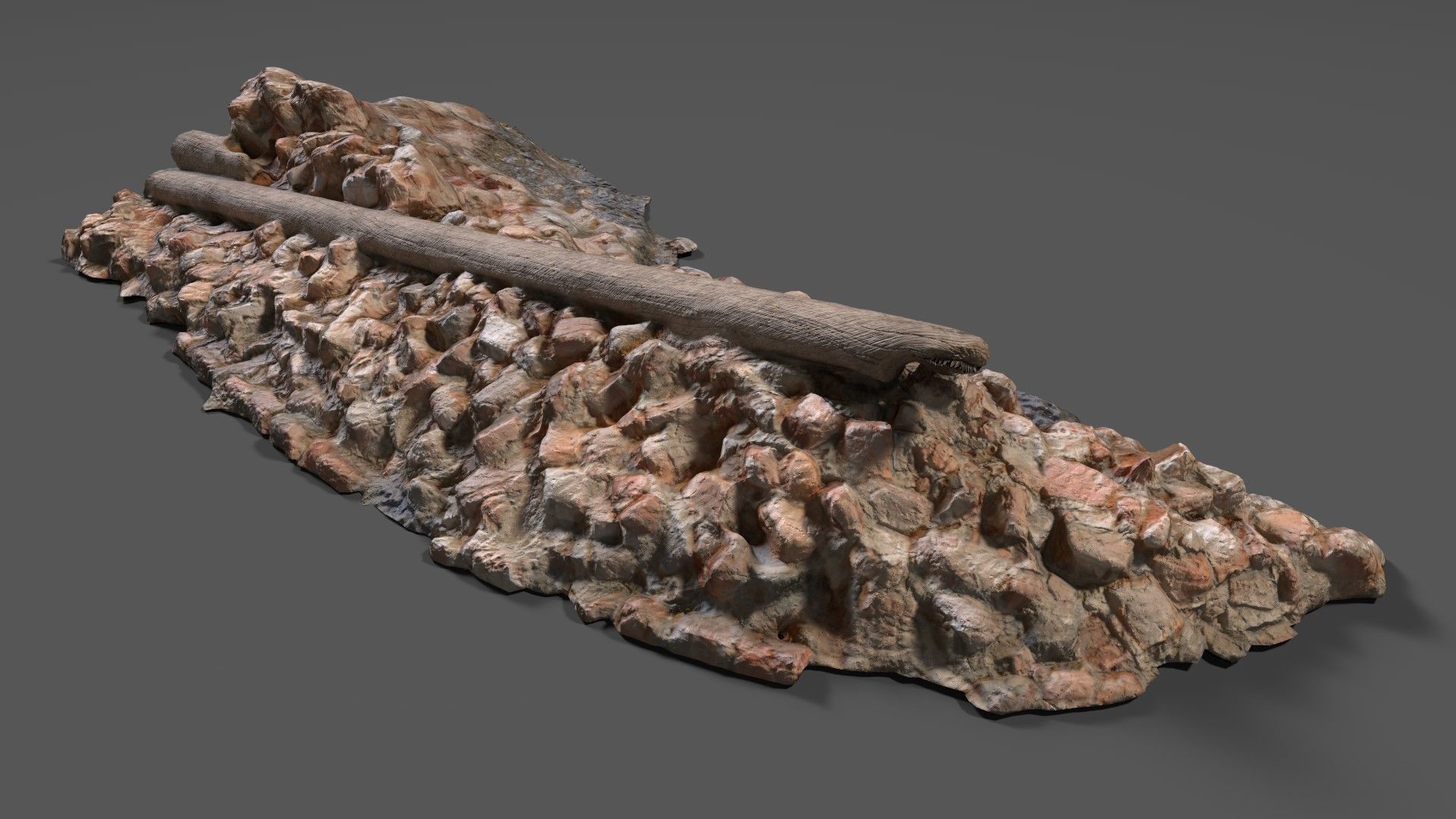 Debris Low-poly 3D model_1