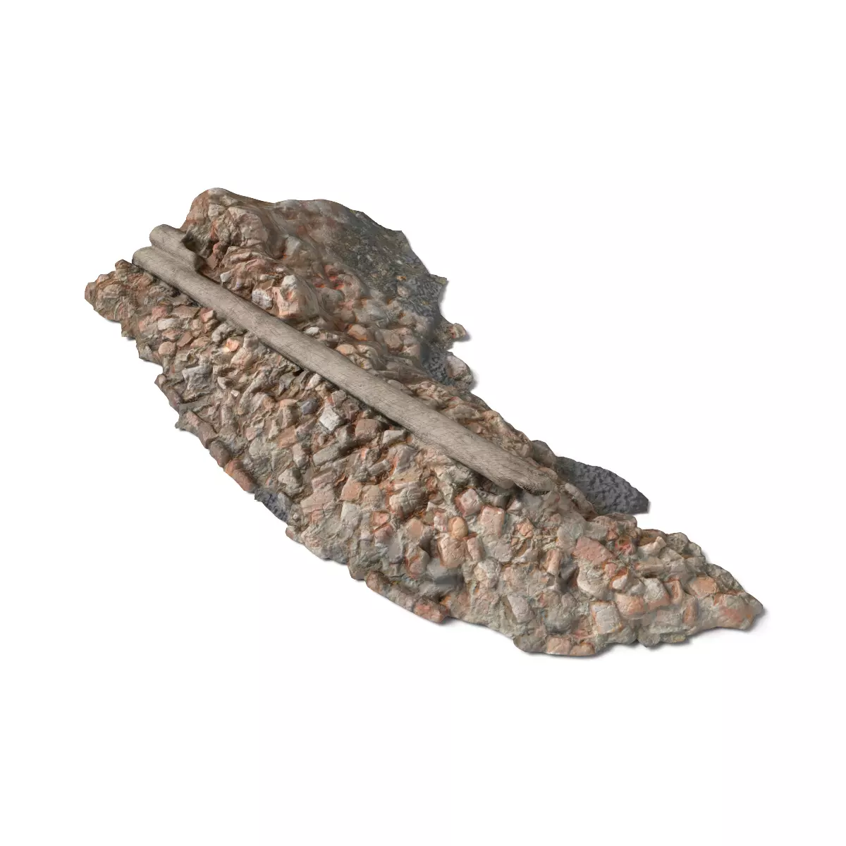 Debris Low-poly 3D model_0