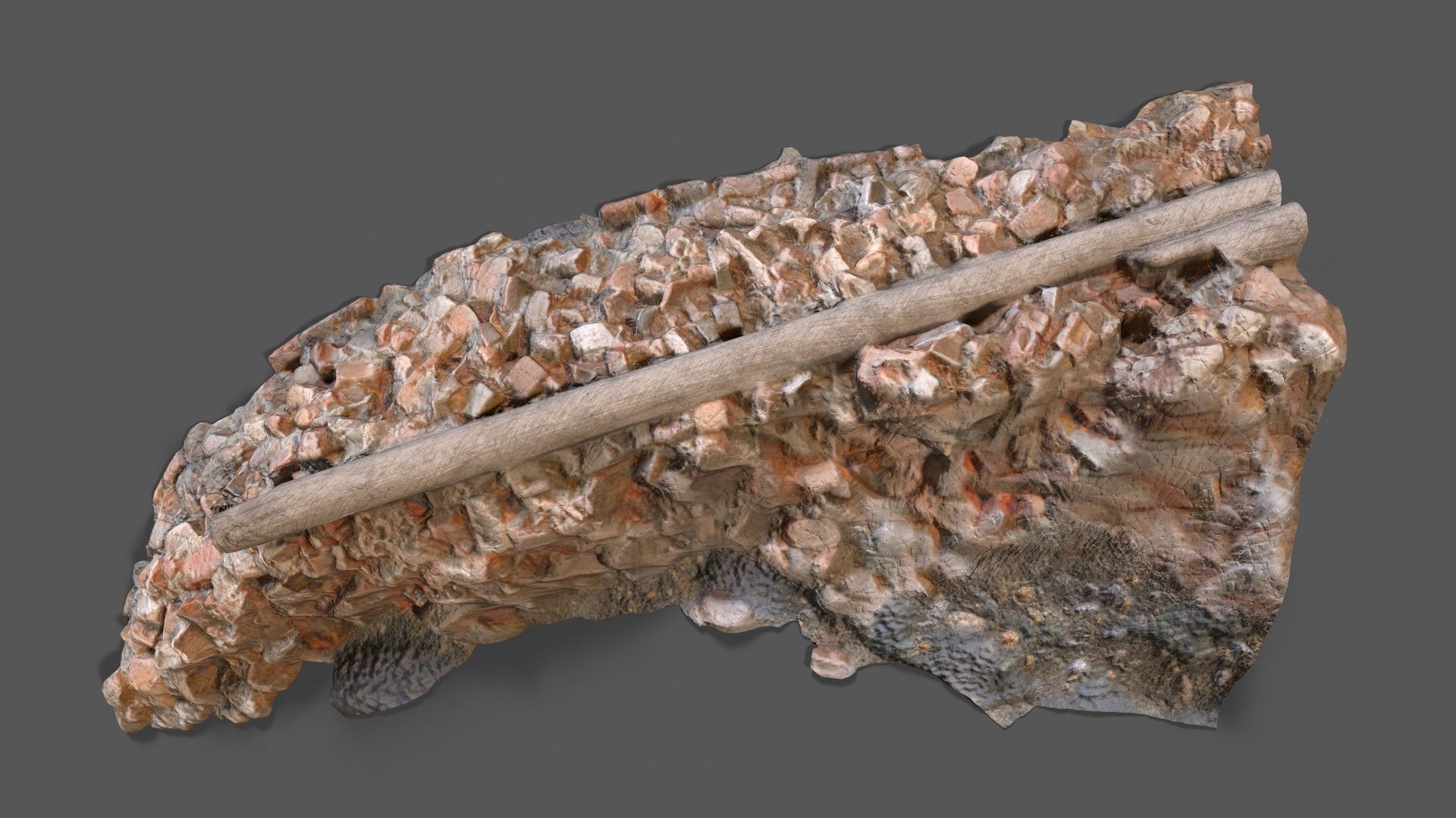 Debris Low-poly 3D model_4