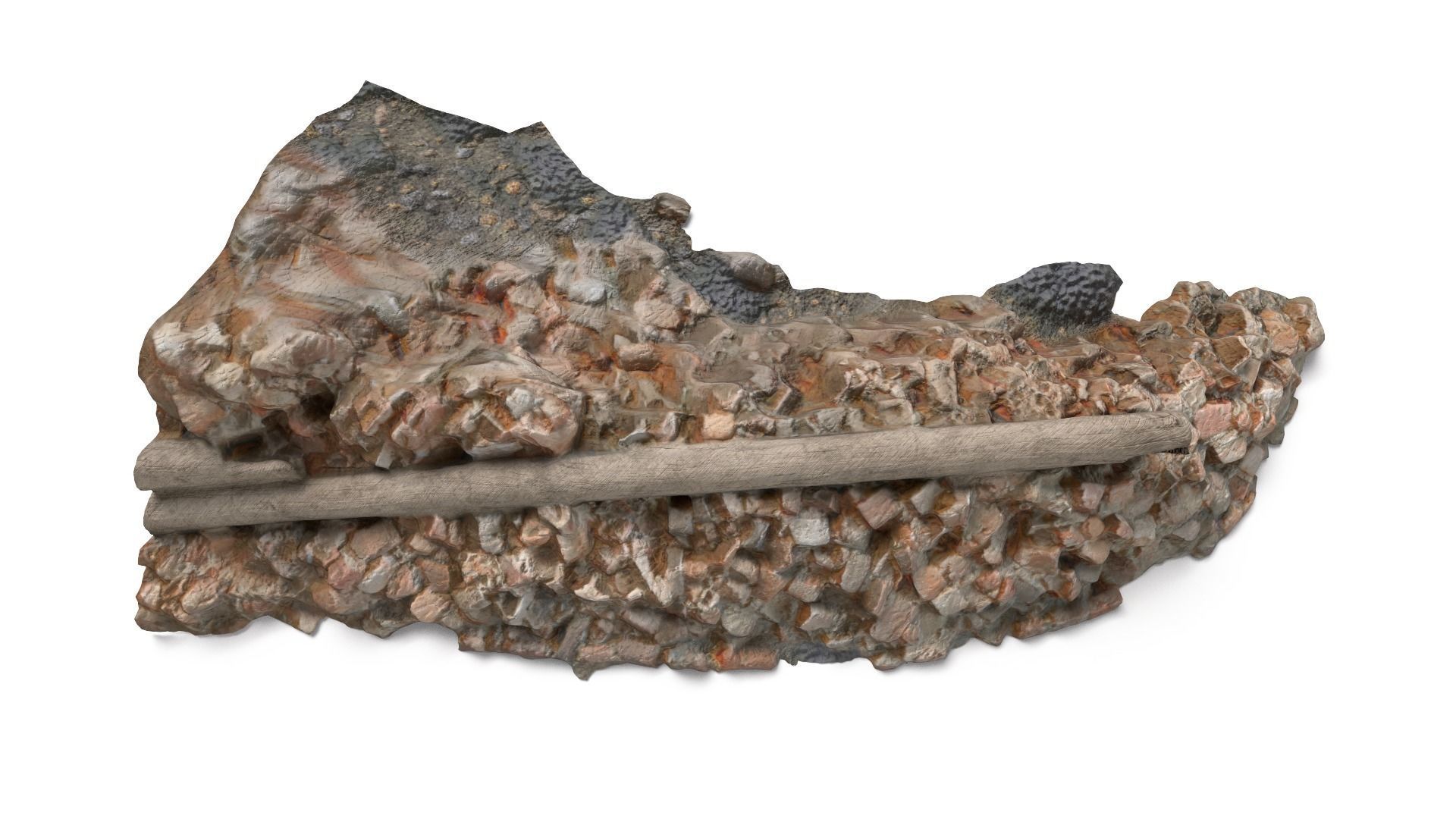 Debris Low-poly 3D model_11