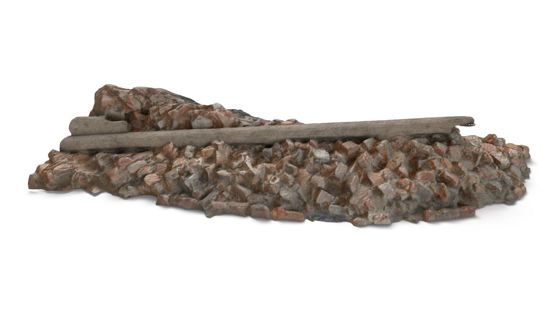 Debris Low-poly 3D model_10