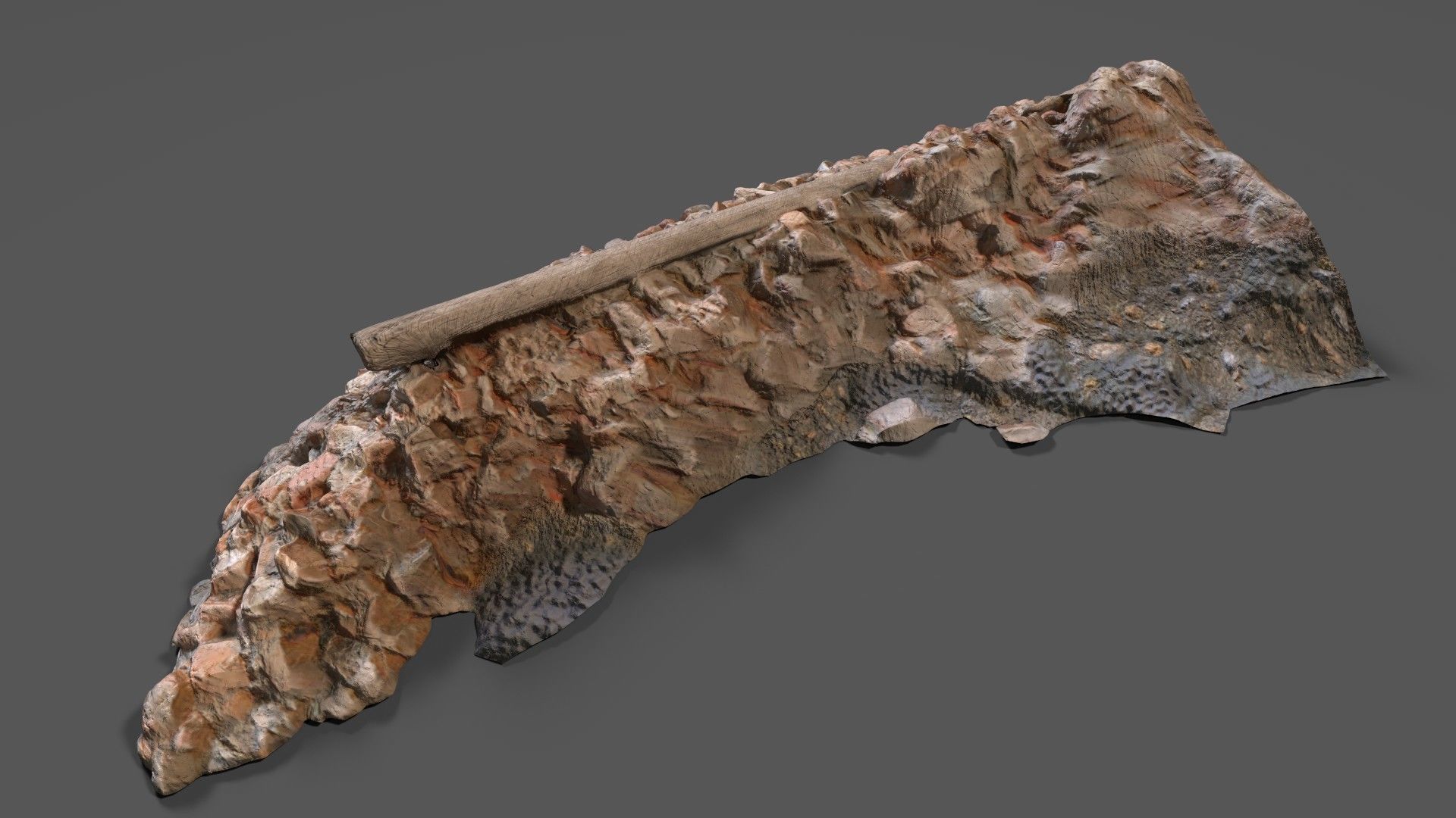 Debris Low-poly 3D model_3