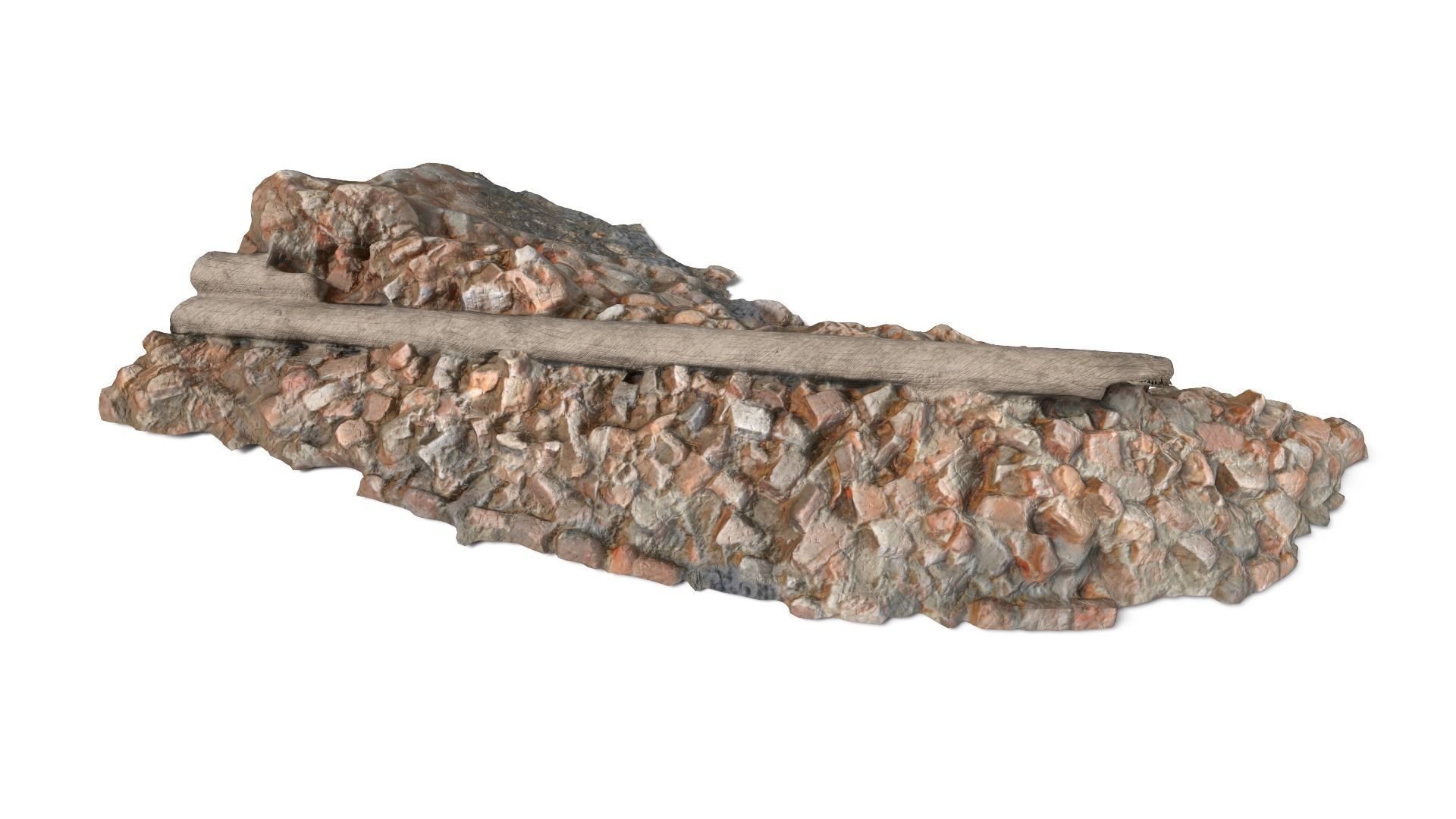 Debris Low-poly 3D model_8