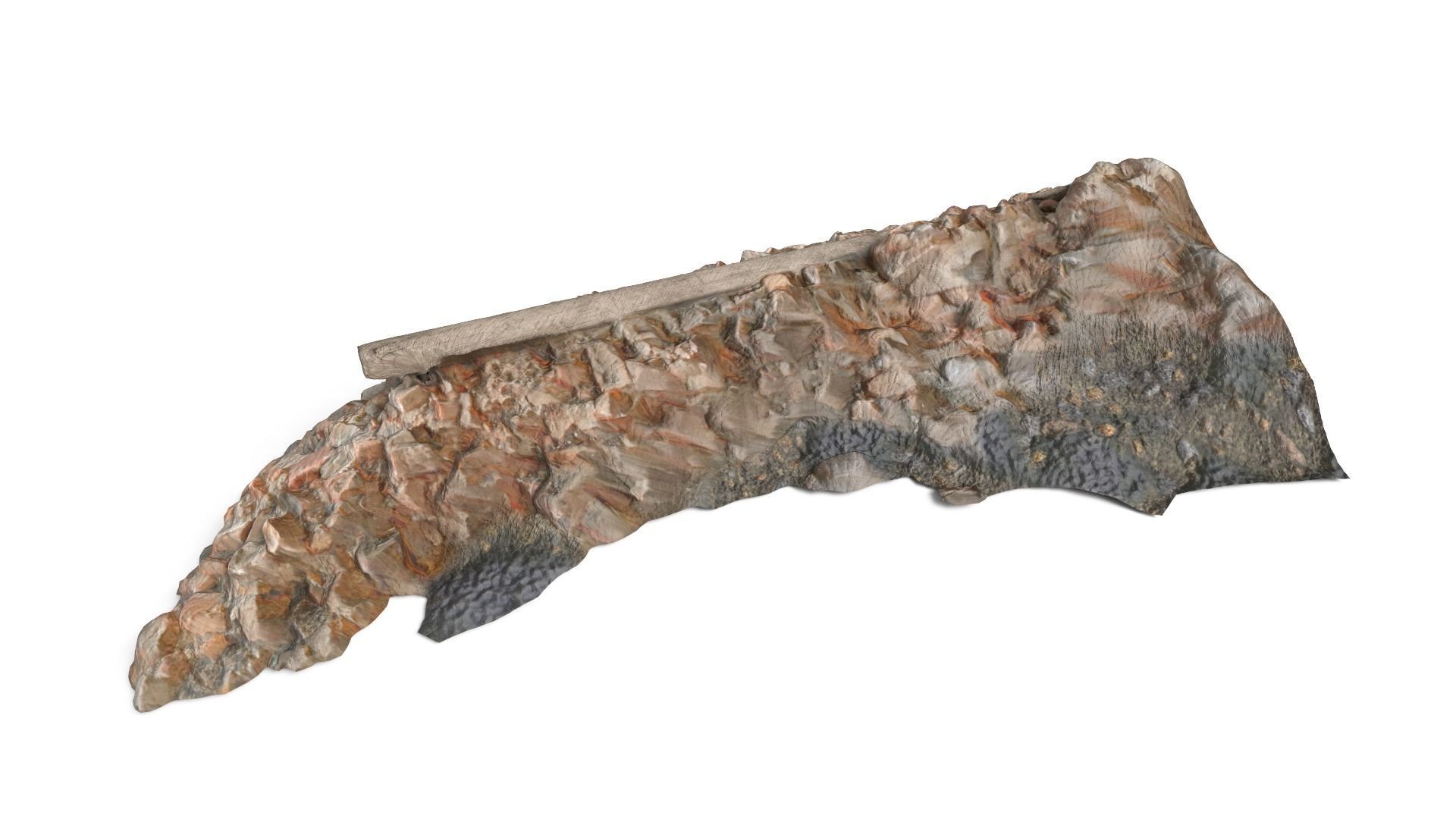 Debris Low-poly 3D model_9