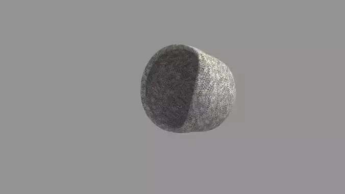 knitted hat 3D model