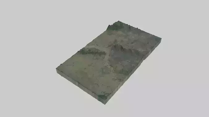 Yangon City Low-poly 3D model