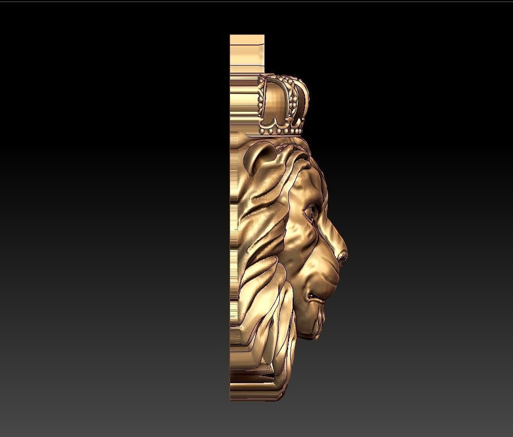LION KIG PENDENT 3D print model_4