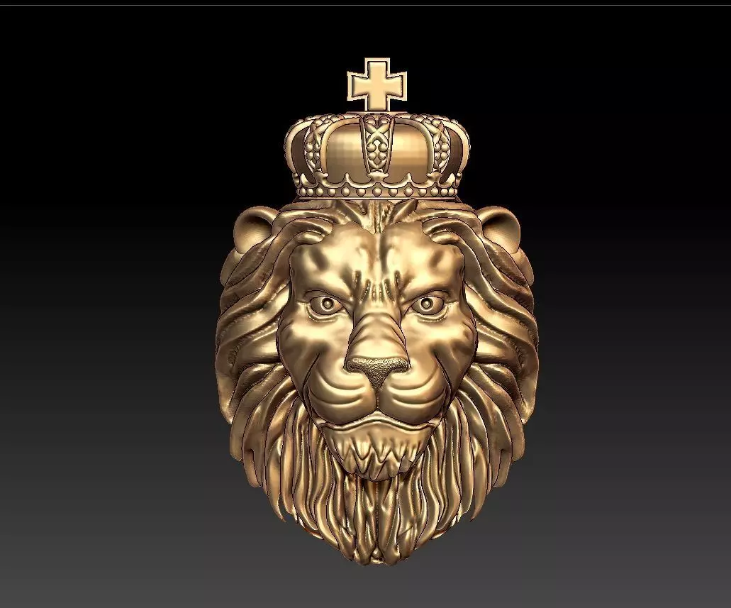 LION KIG PENDENT 3D print model_0