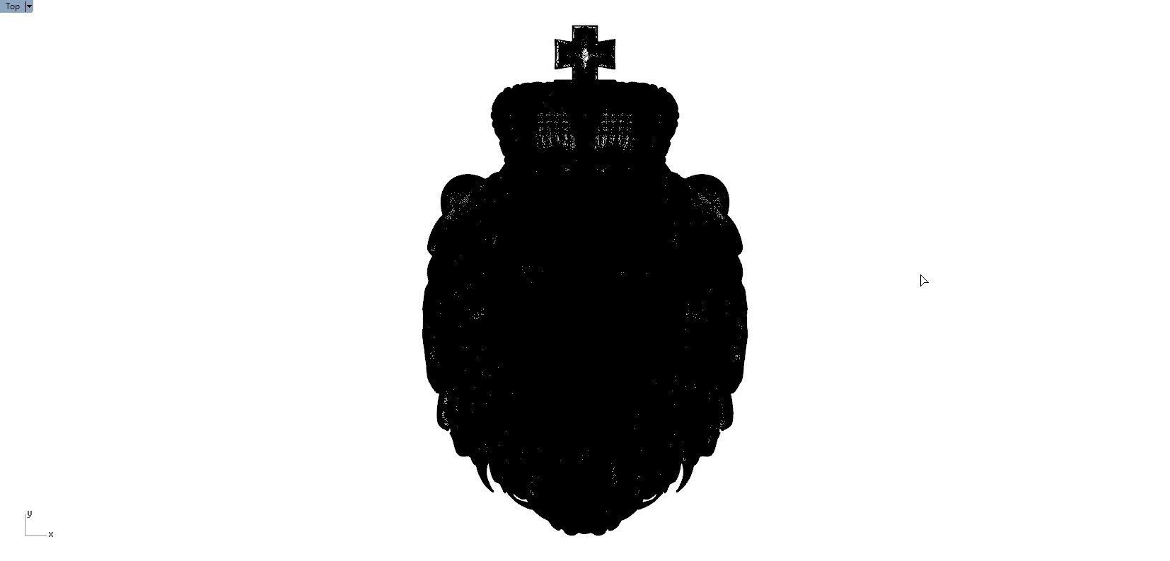 LION KIG PENDENT 3D print model_7