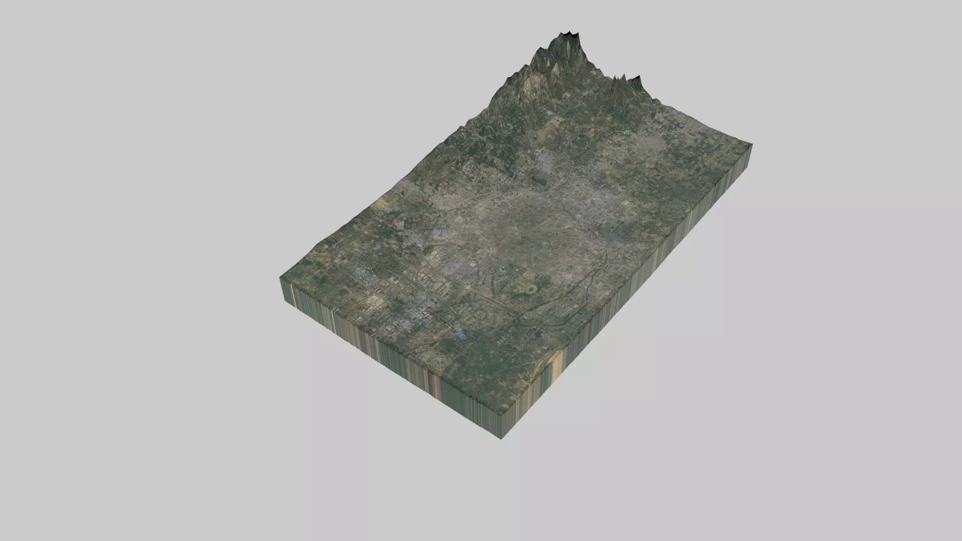Zhengzhou City Low-poly 3D model