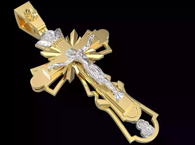 Jesus Cross Pendant Inri  3D print model