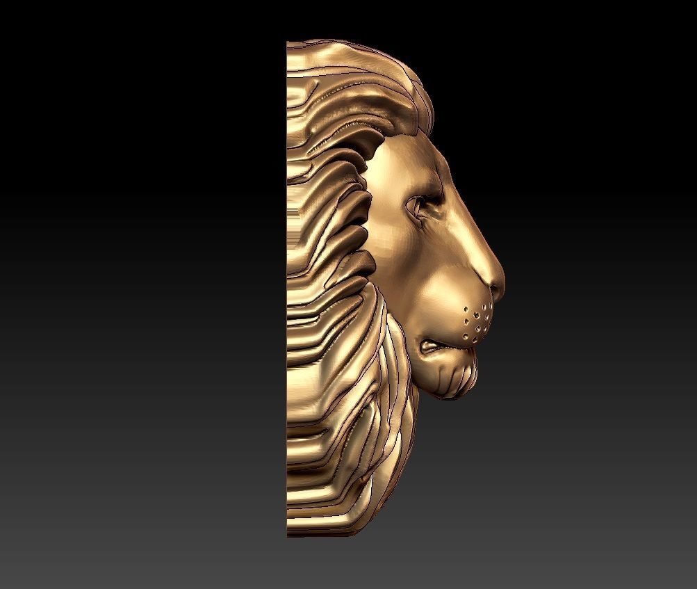 LION PENDENT 3D print model_2