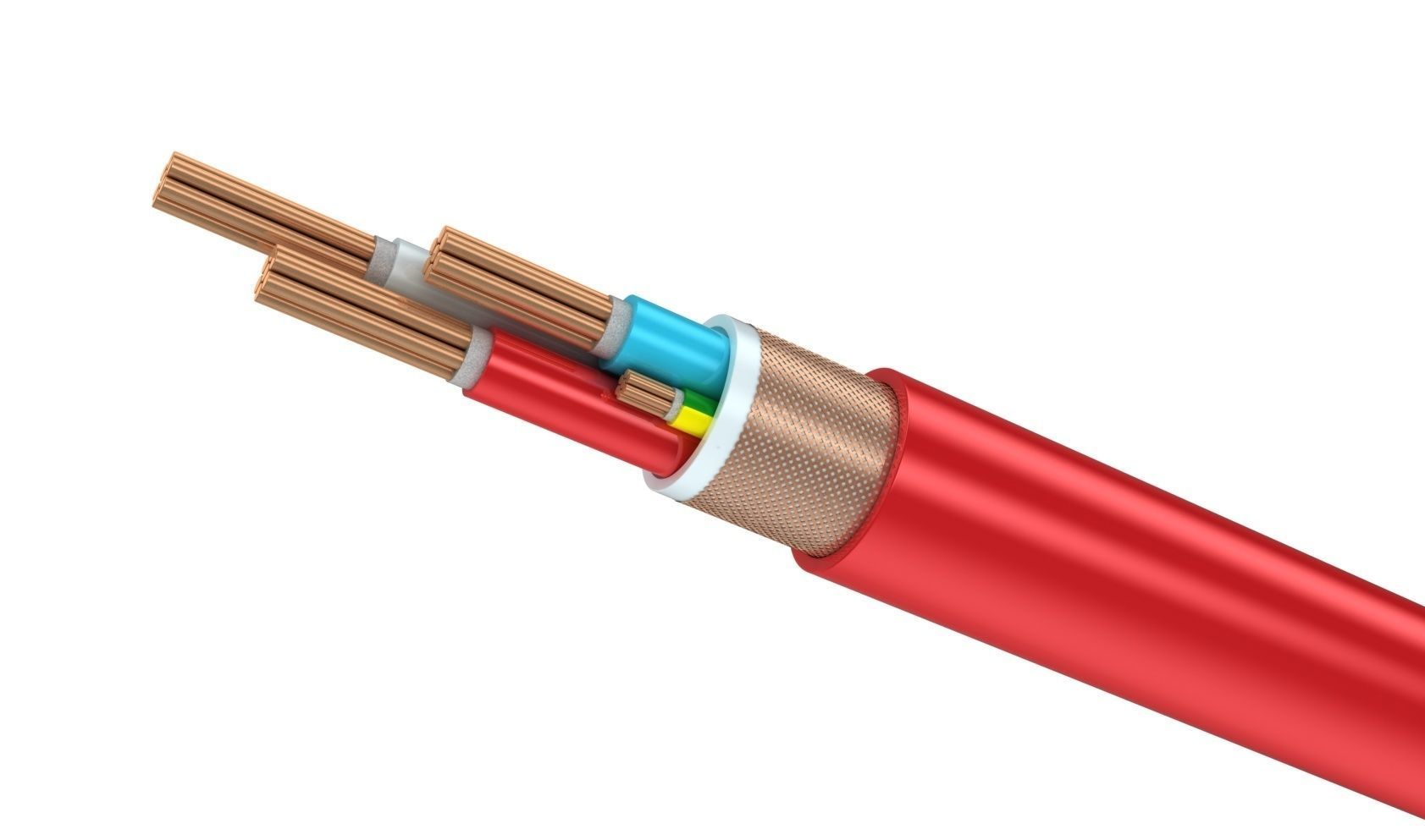 Cable Low-poly 3D model_3
