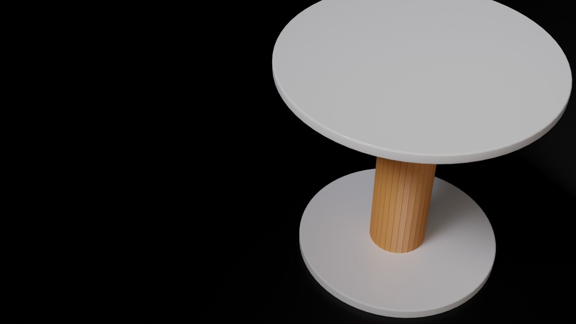 Mid-century Modern Round Table free 3D model | CGTrader