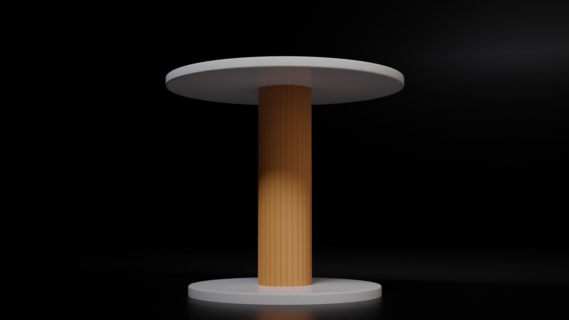 Mid-century Modern Round Table free 3D model | CGTrader
