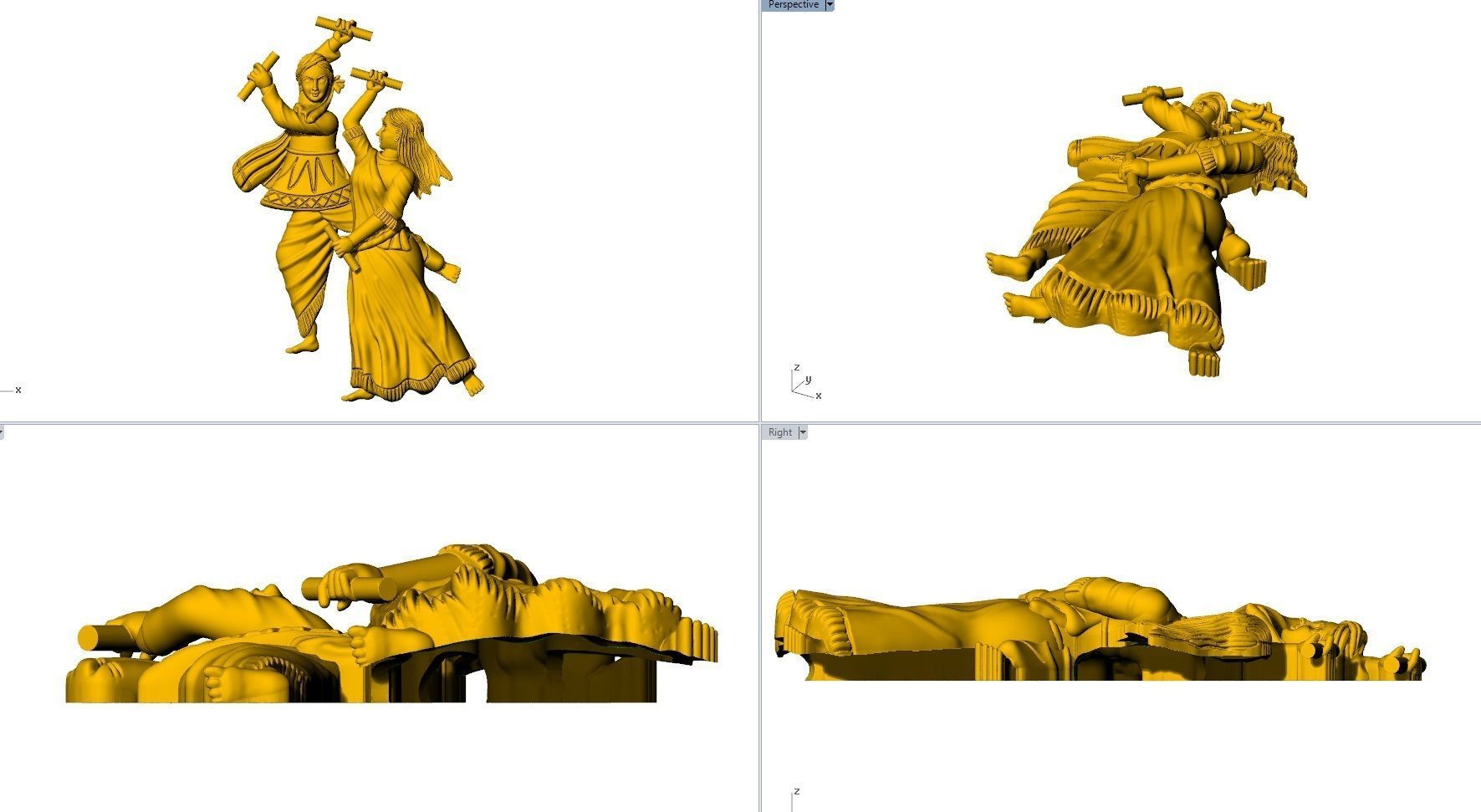 DHANDIYA DANCE PENDENT 3D print model_2