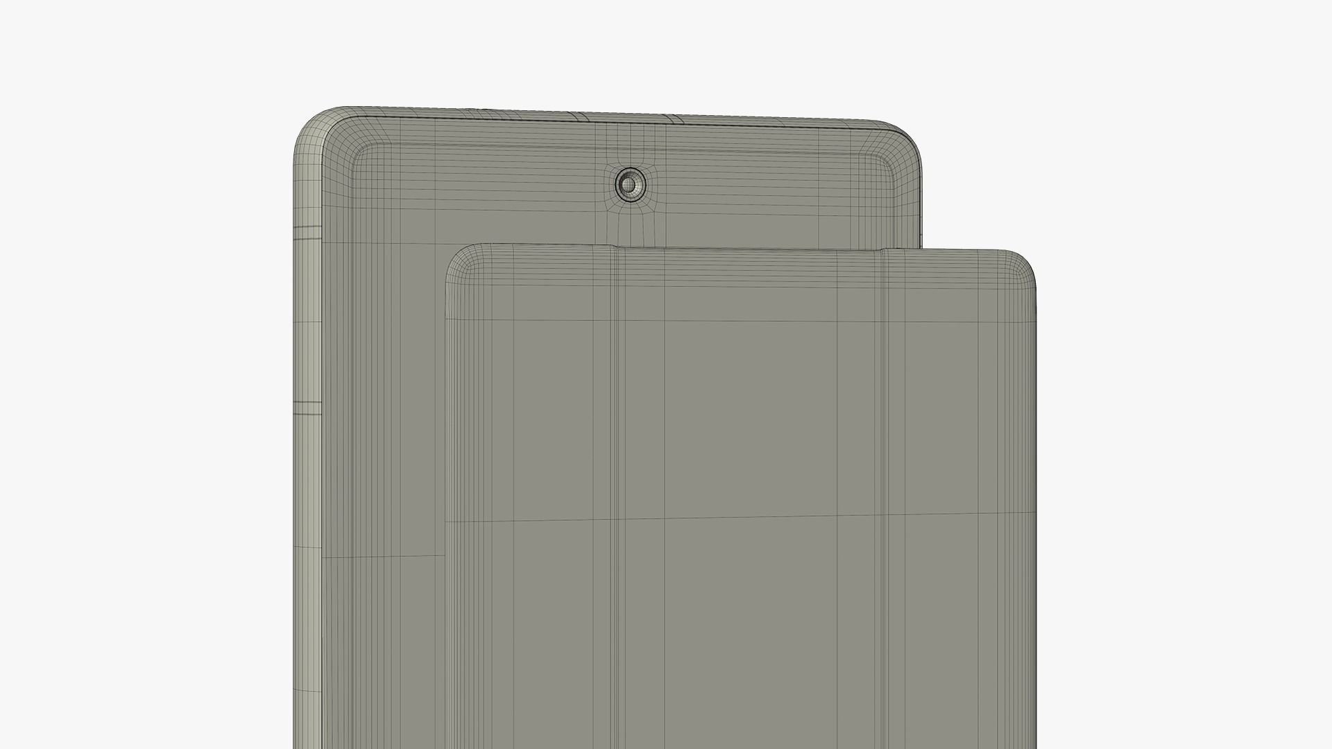 Google Pixel 7a Charcoal Low-poly 3D model_14