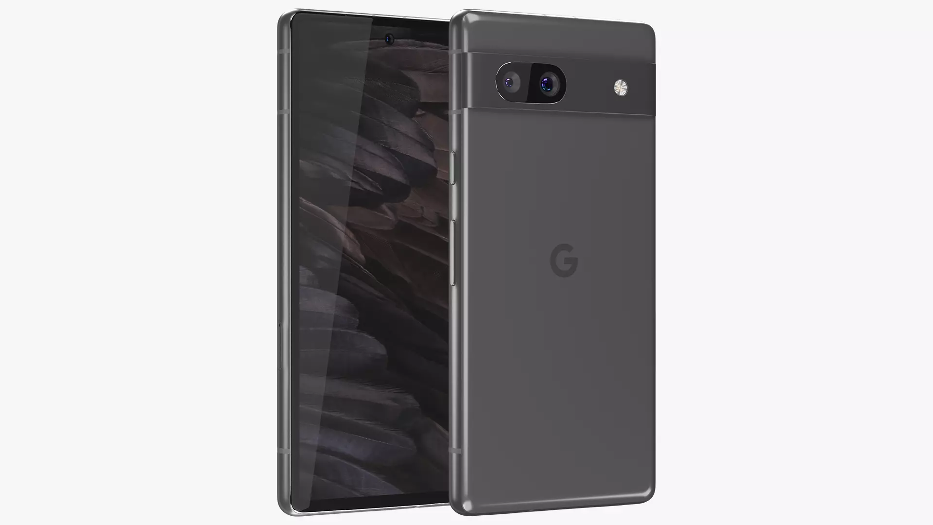 Google Pixel 7a Charcoal Low-poly 3D model_0