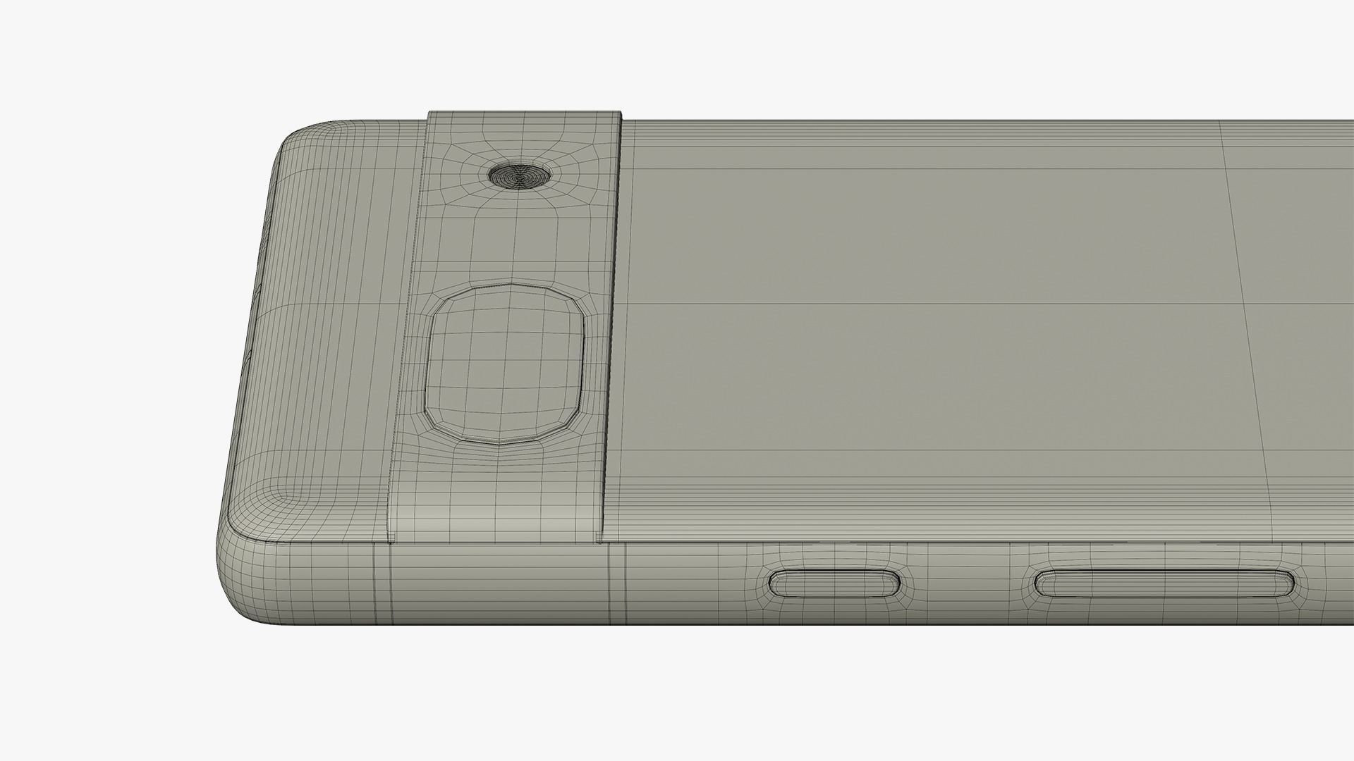 Google Pixel 7a Charcoal Low-poly 3D model_15
