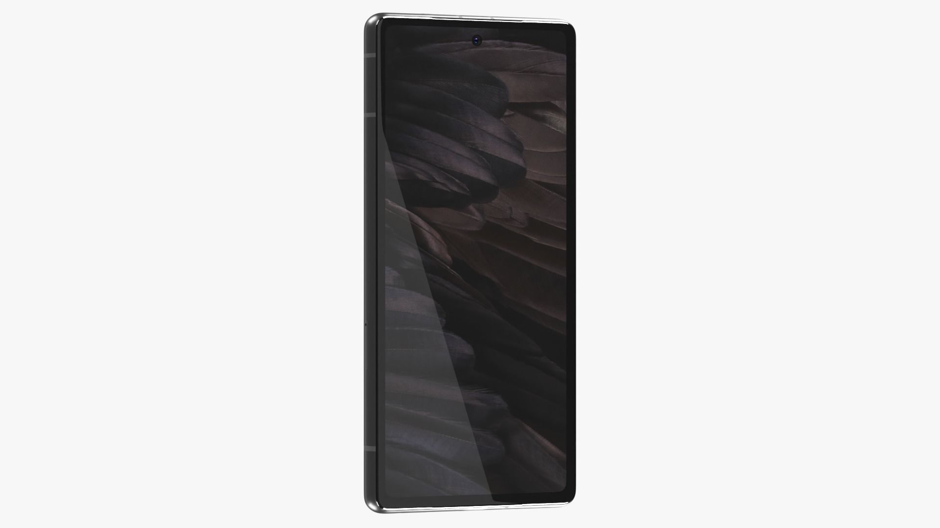 Google Pixel 7a Charcoal Low-poly 3D model_8