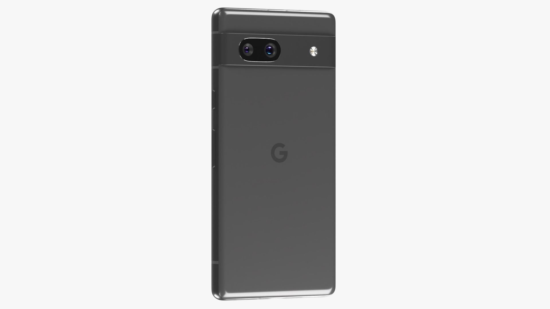 Google Pixel 7a Charcoal Low-poly 3D model_9