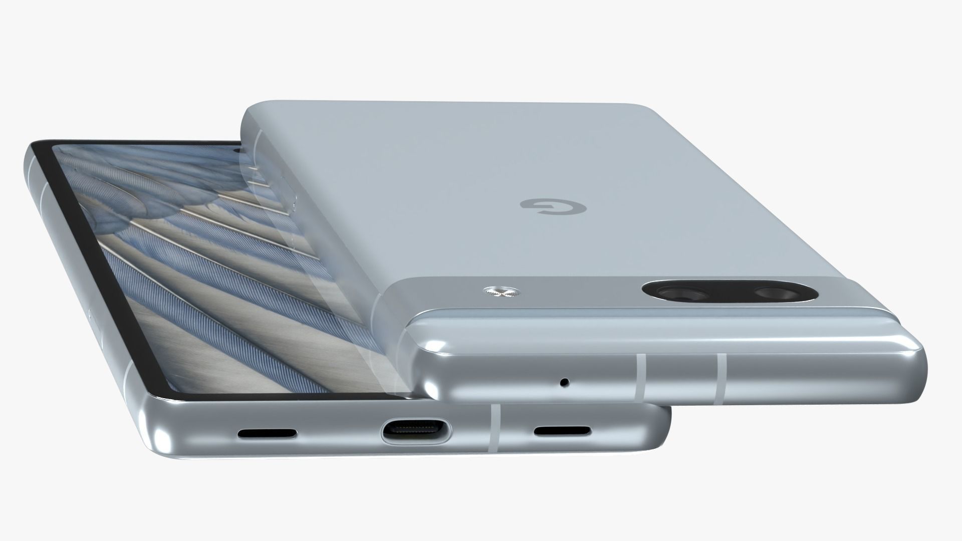 Google Pixel 7a Sea Low-poly 3D model_6