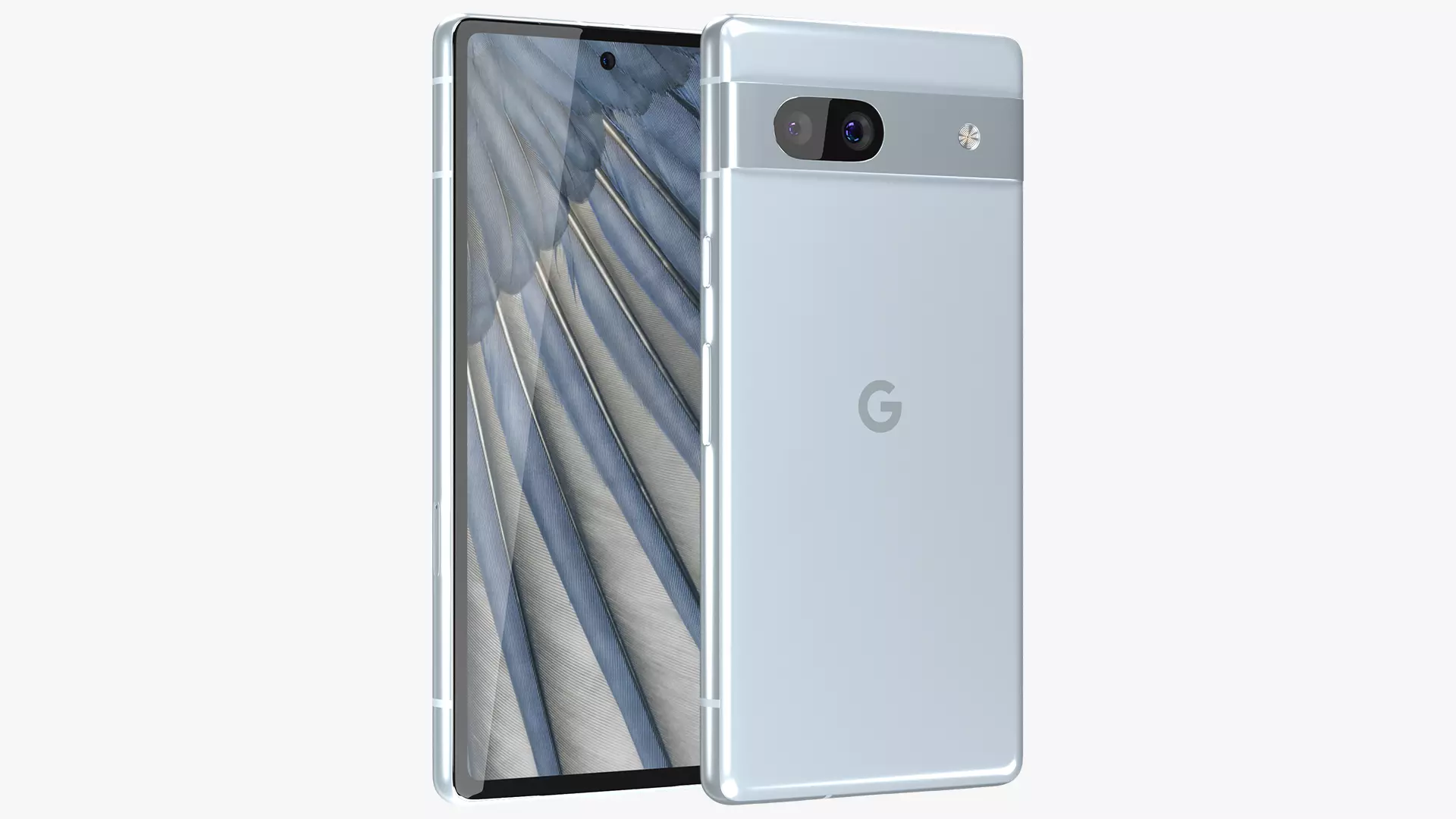 Google Pixel 7a Sea Low-poly 3D model_0