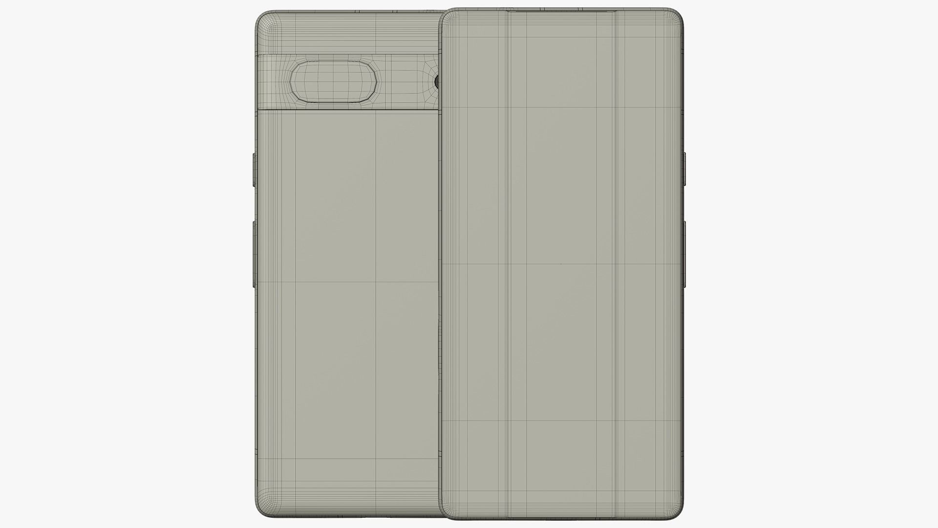 Google Pixel 7a Sea Low-poly 3D model_11