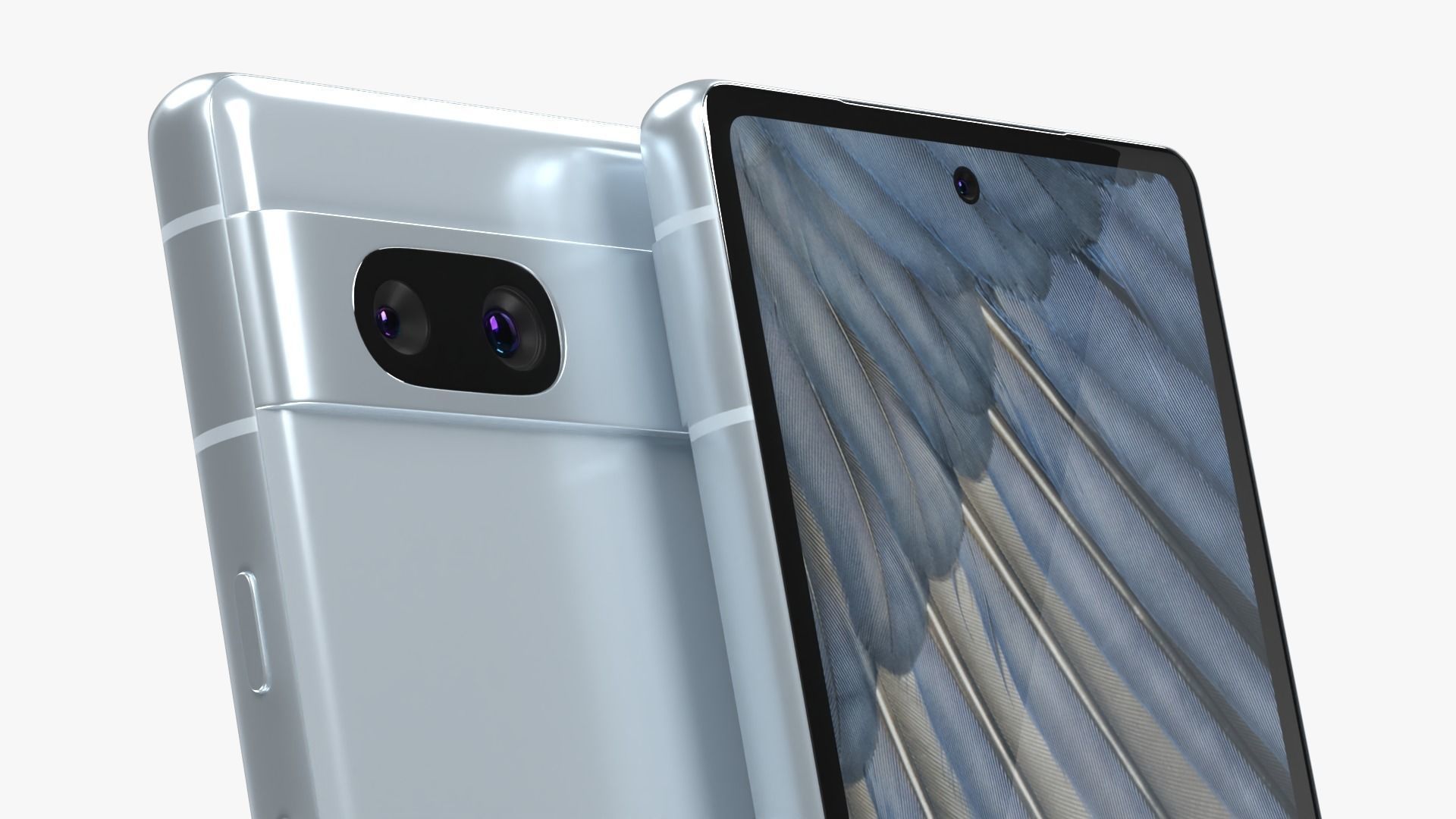 Google Pixel 7a Sea Low-poly 3D model_3