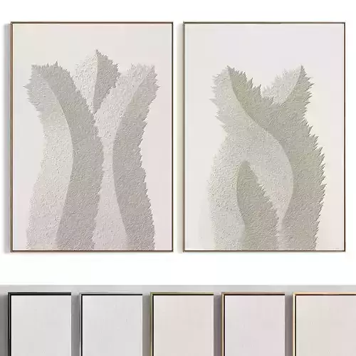 Plaster Two Photo Frame 292