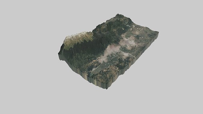 Bursa City Low-poly 3D model