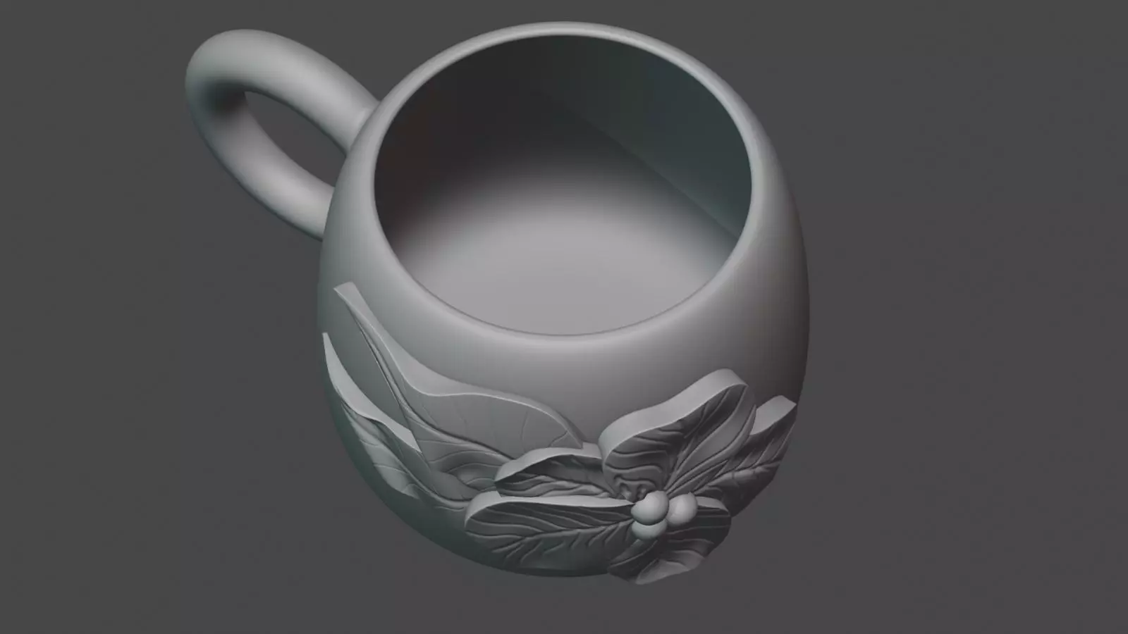Flowering cup 3D print model