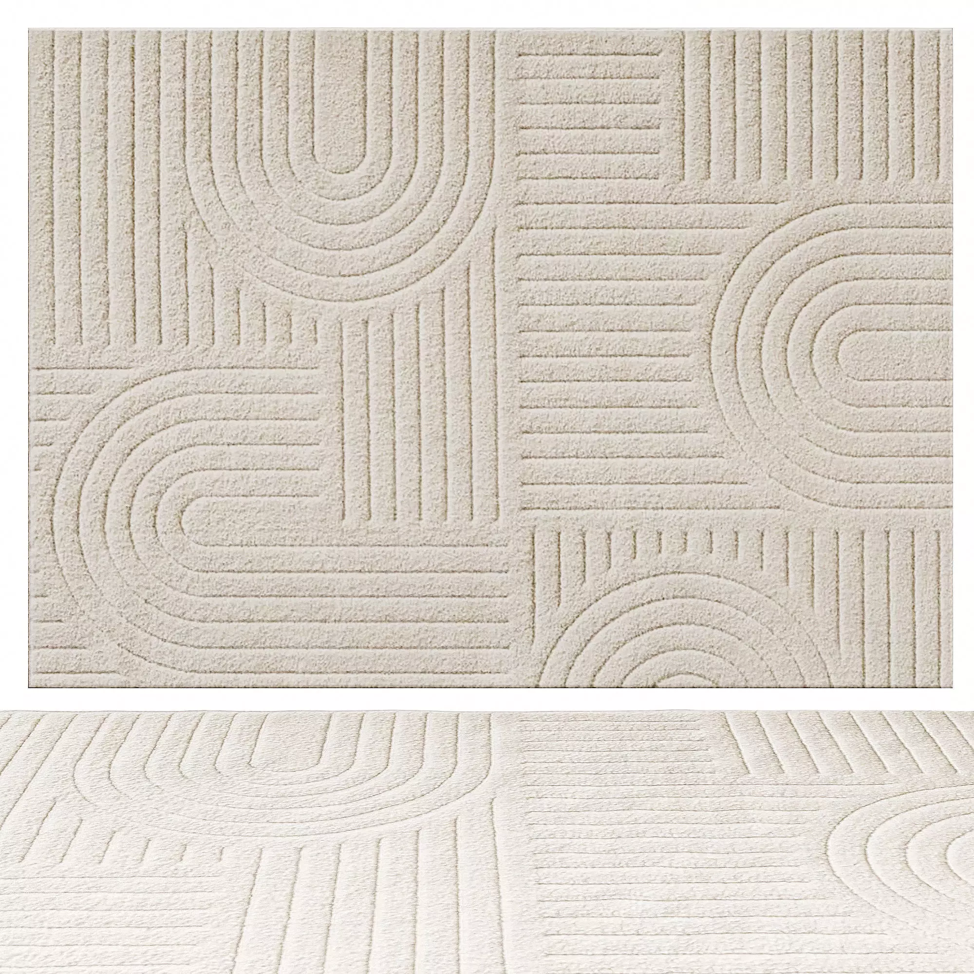 Soft pile carpet Quincey 3D model_0