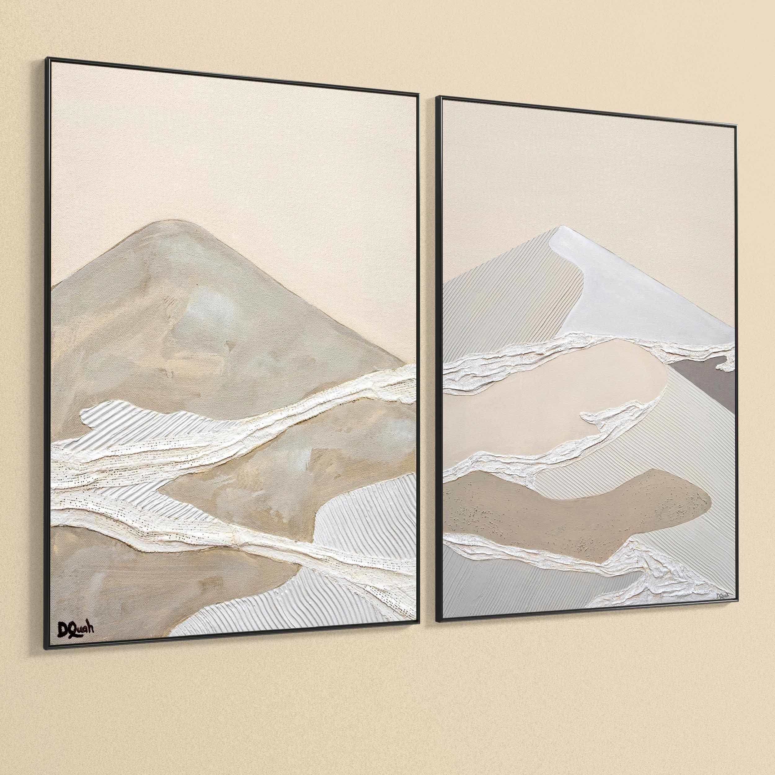 Plaster Two Photo Frame 295 Low-poly 3D model_4