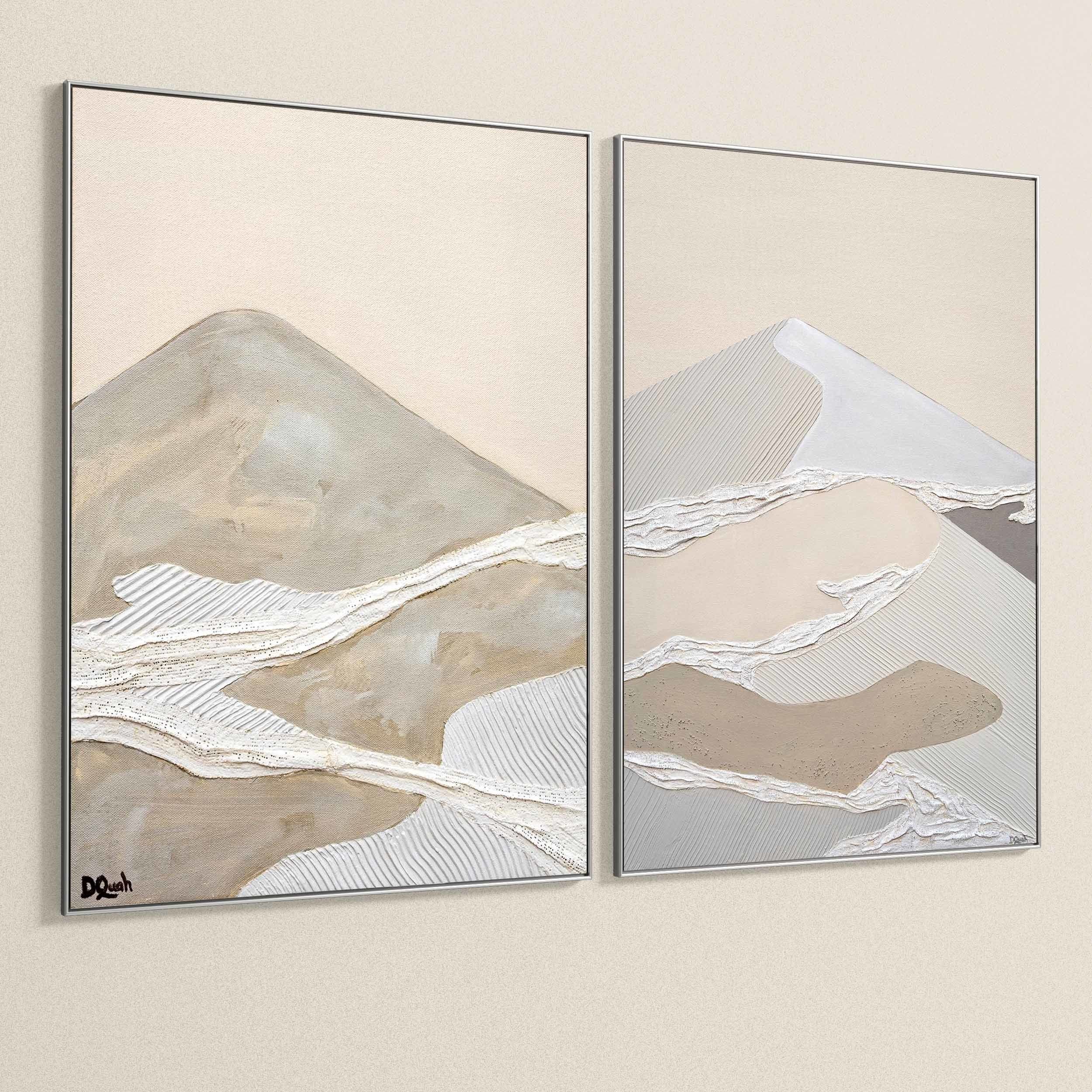 Plaster Two Photo Frame 295 Low-poly 3D model_5