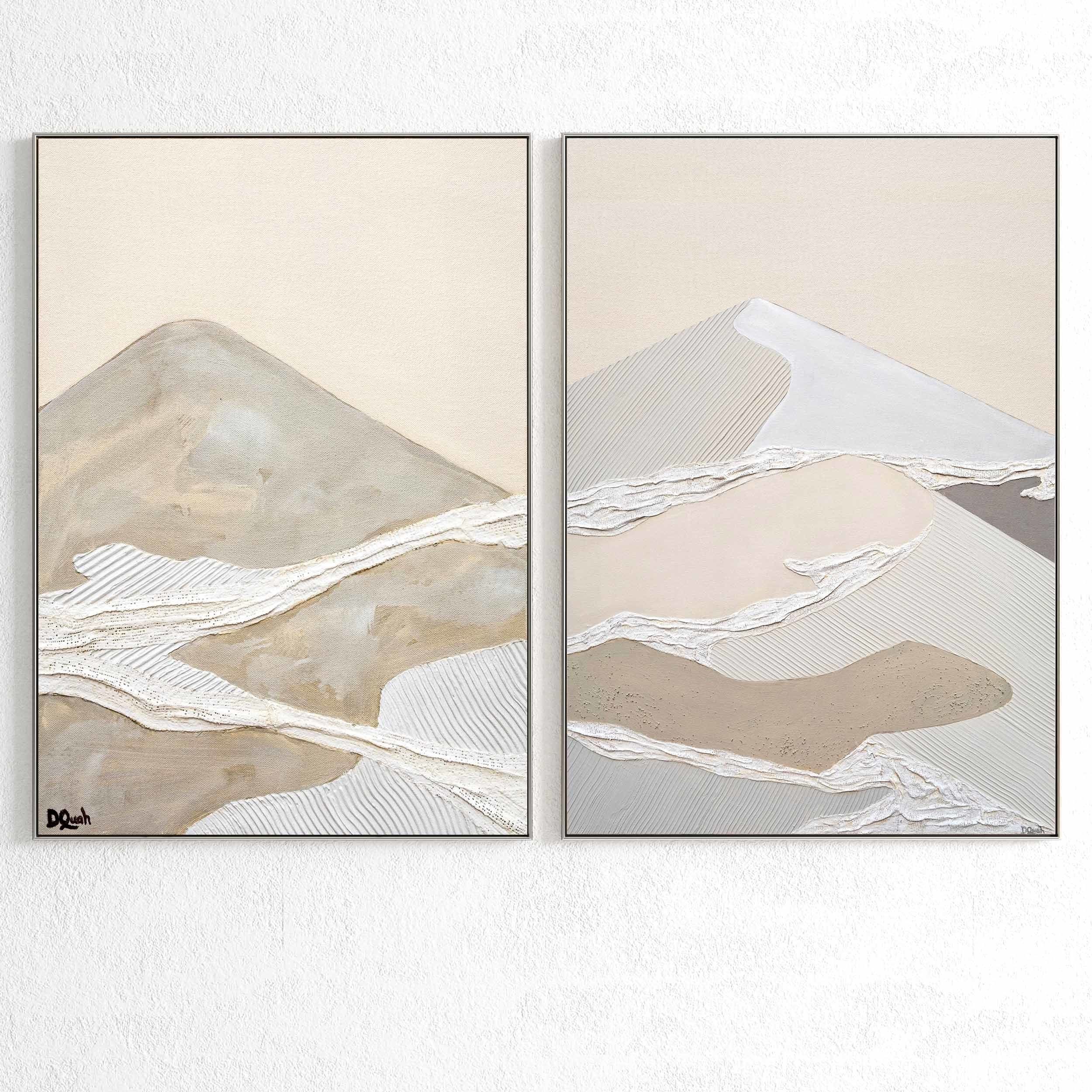 Plaster Two Photo Frame 295 Low-poly 3D model_1