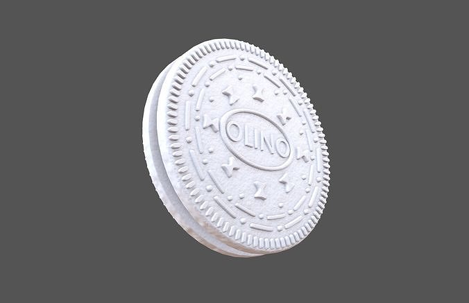 Cookie v2 003 Low-poly 3D model 4