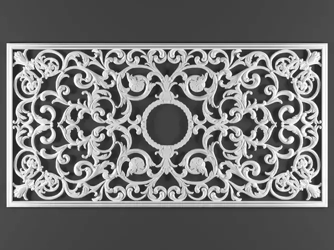 free ornamental classic decoration 3d model frame vol 32