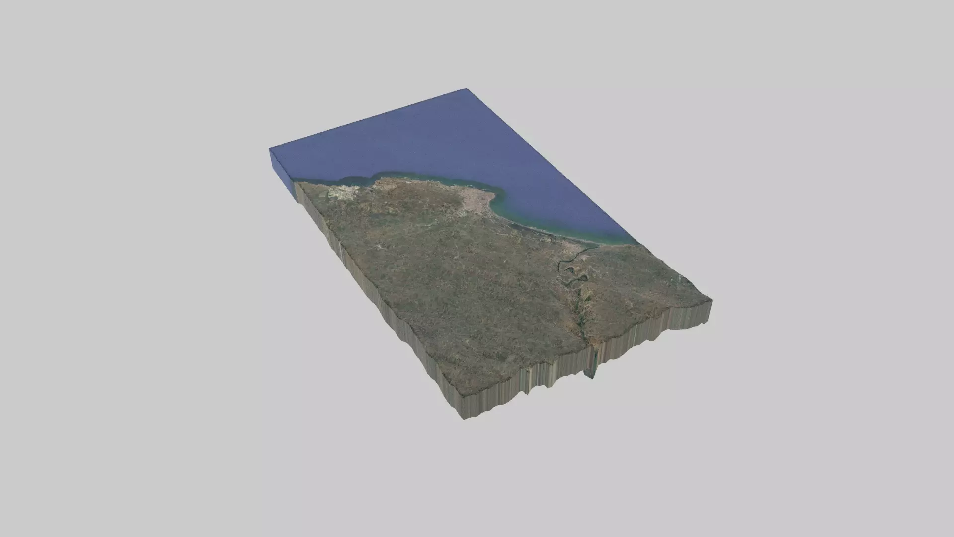 El-Jadida City Low-poly 3D model