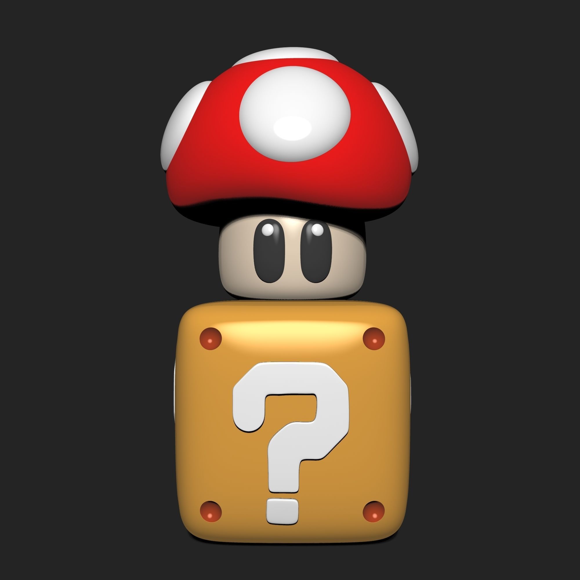 Toad from Mario Super Mario Bros 3D print model_2