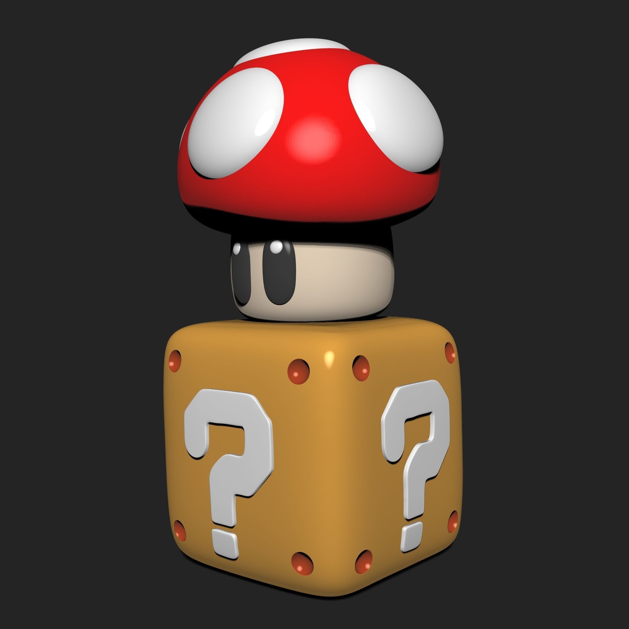 Toad from Mario Super Mario Bros 3D print model_3