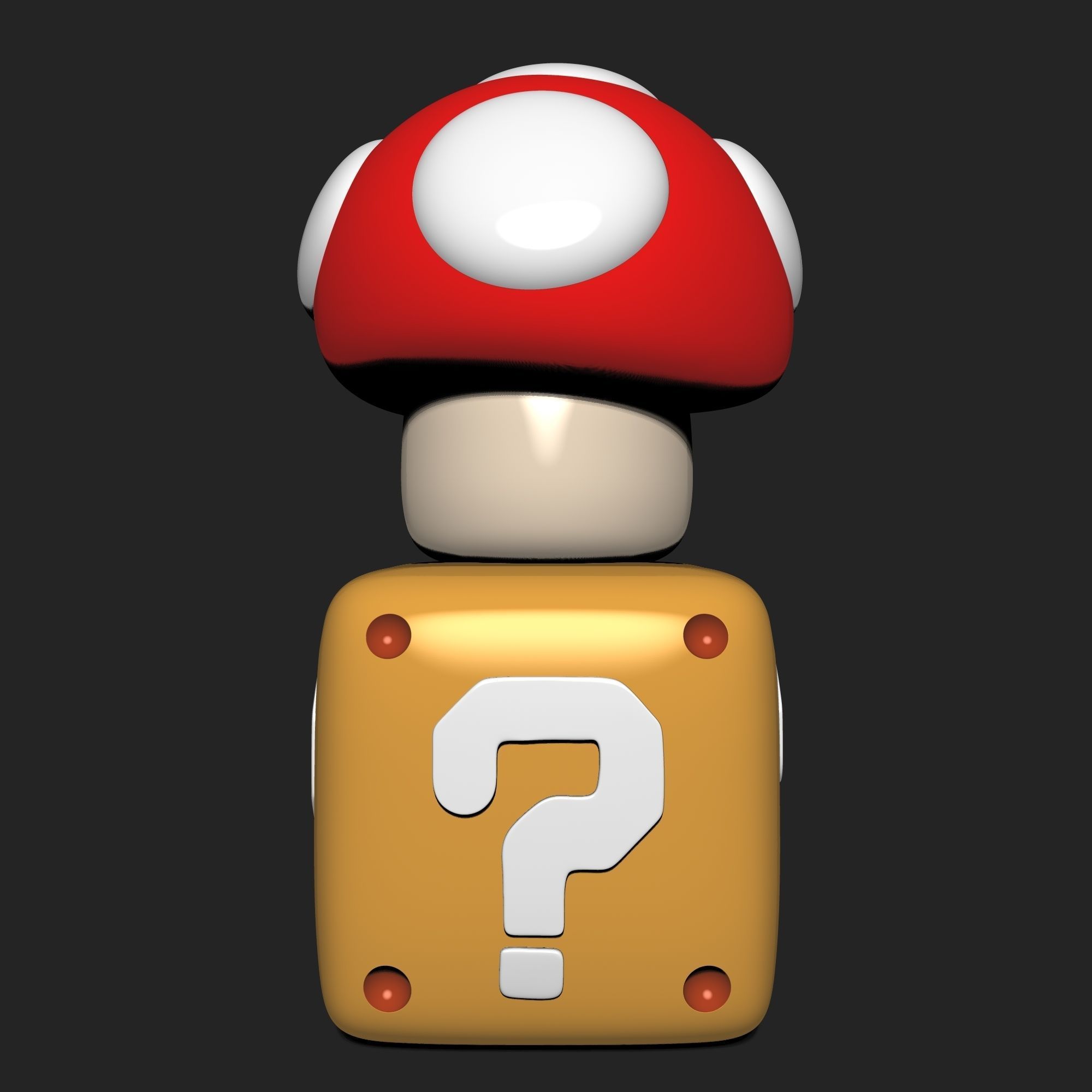 Toad from Mario Super Mario Bros 3D print model_6