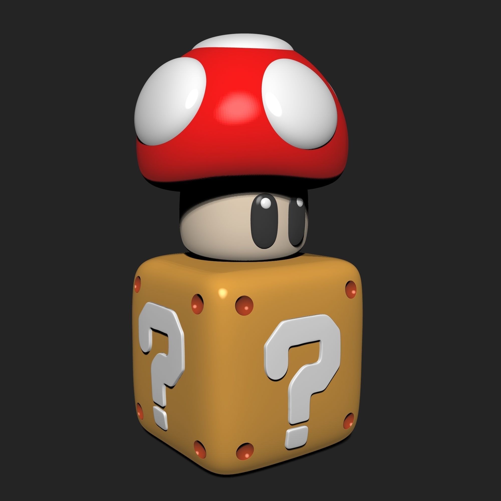 Toad from Mario Super Mario Bros 3D print model_1