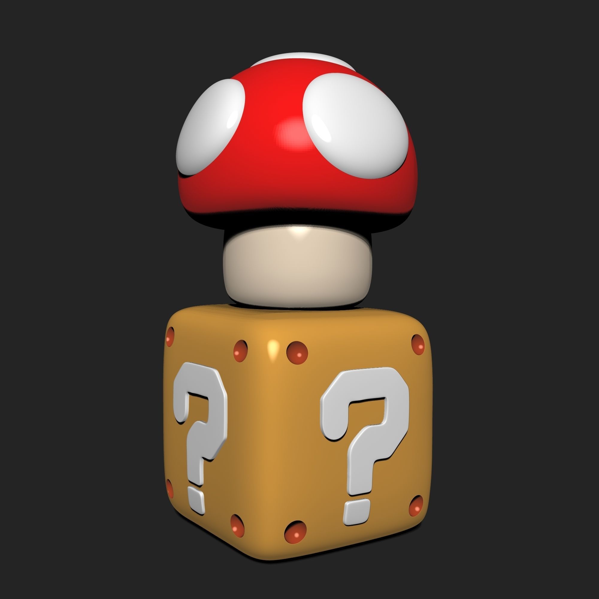 Toad from Mario Super Mario Bros 3D print model_5