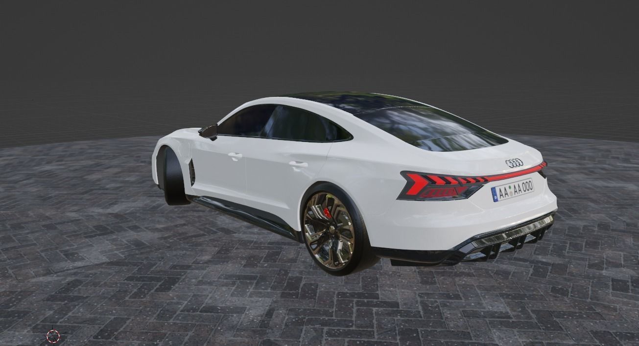 Audi e-Tron 3D model_5
