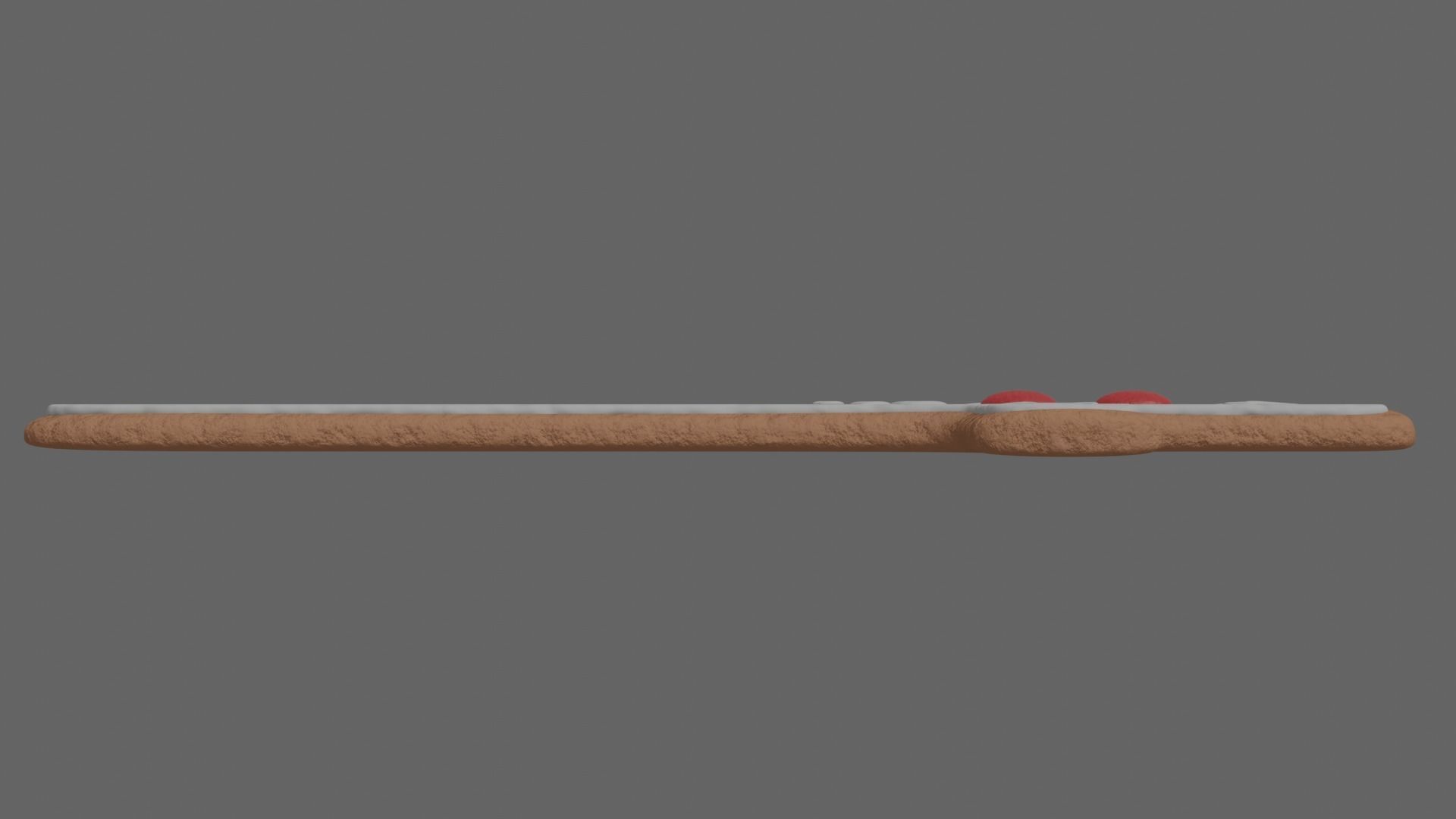 Gingerbread Sword Prop 3D model CGTrader