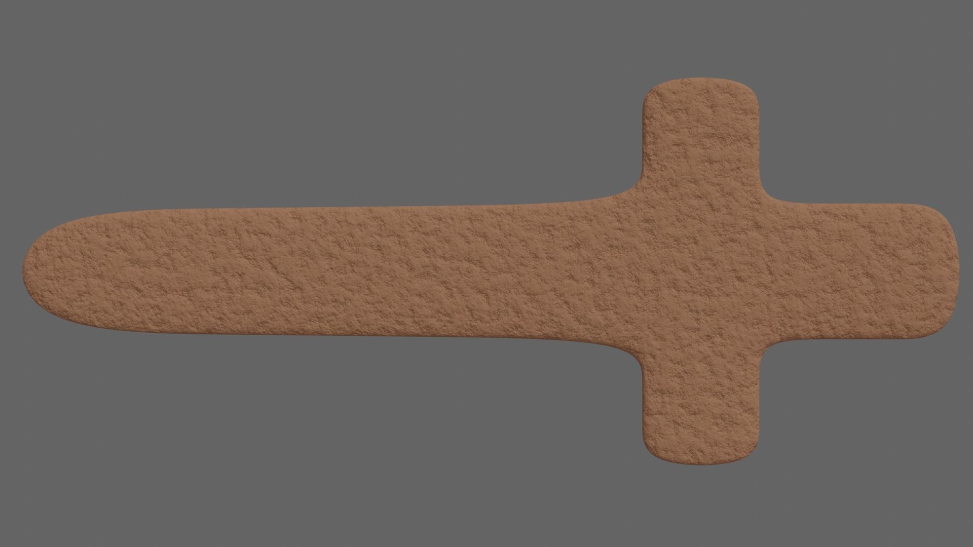 Gingerbread Sword Prop 3D model CGTrader