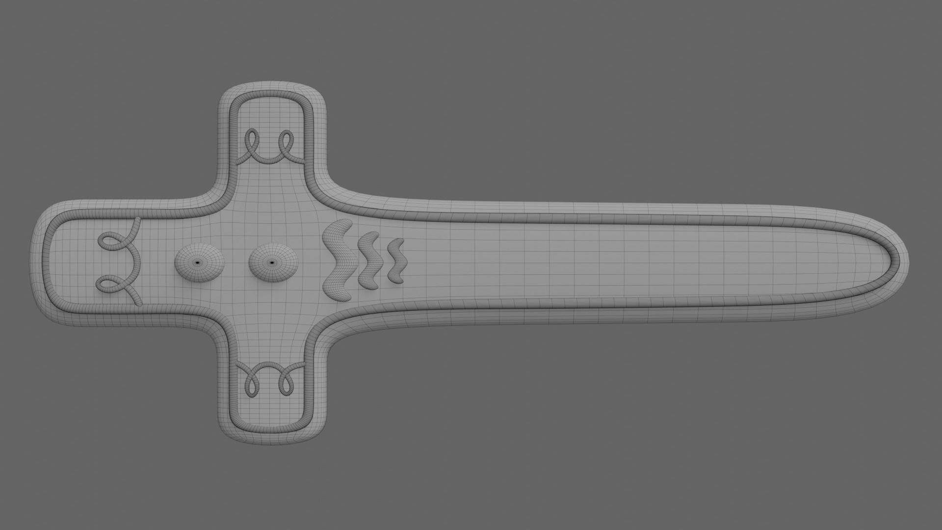 Gingerbread Sword Prop 3D model CGTrader
