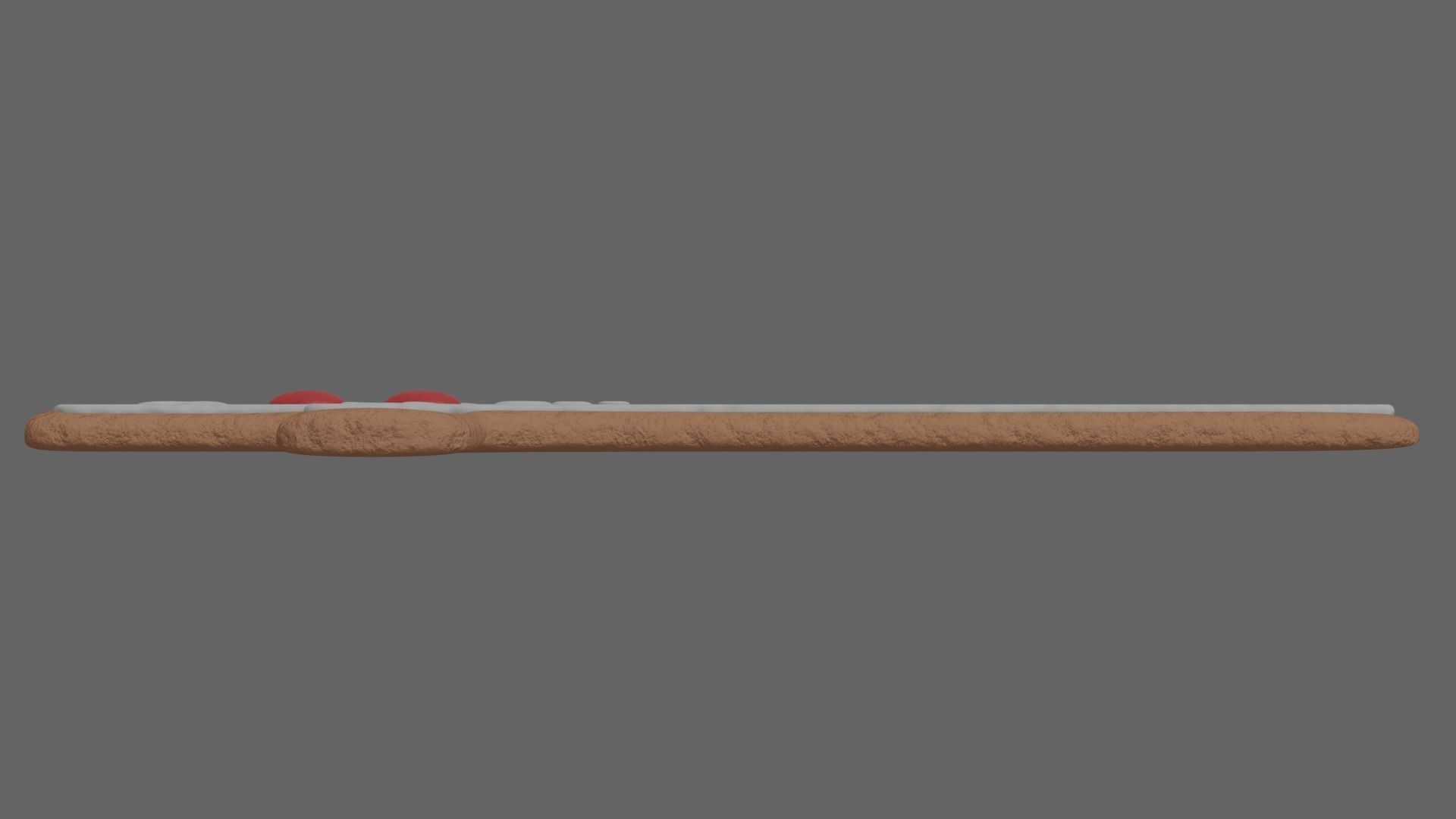 Gingerbread Sword Prop 3D model CGTrader