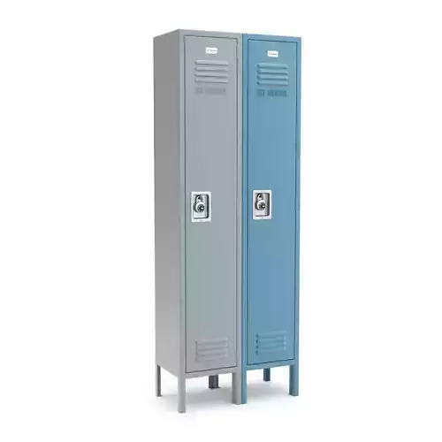 Metal Locker With Padlock
